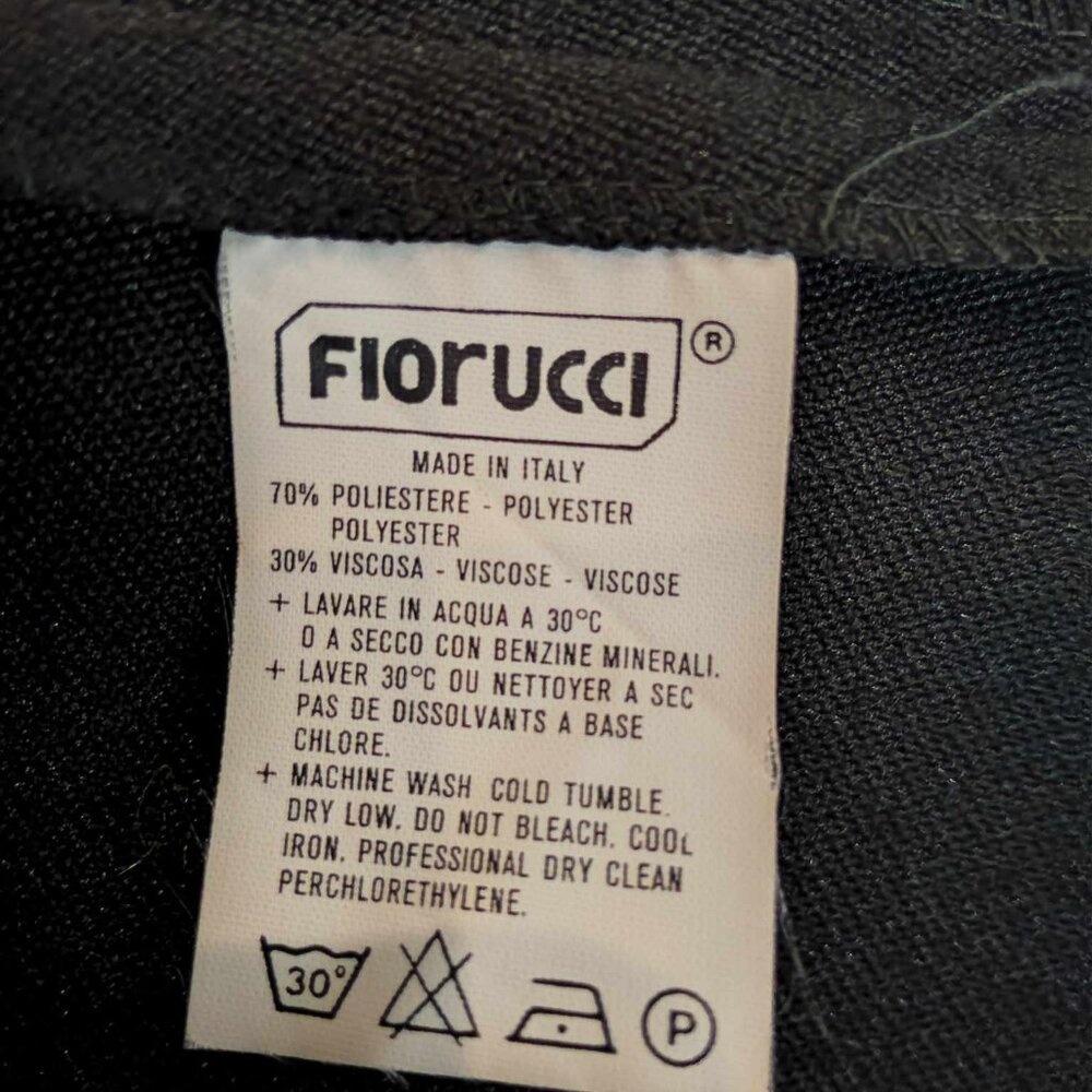 Fiorucci Vintage Early 1980's Sexy Fitted Coat Dress Made in Italy Italian Sz 42 - Picture 5 of 6